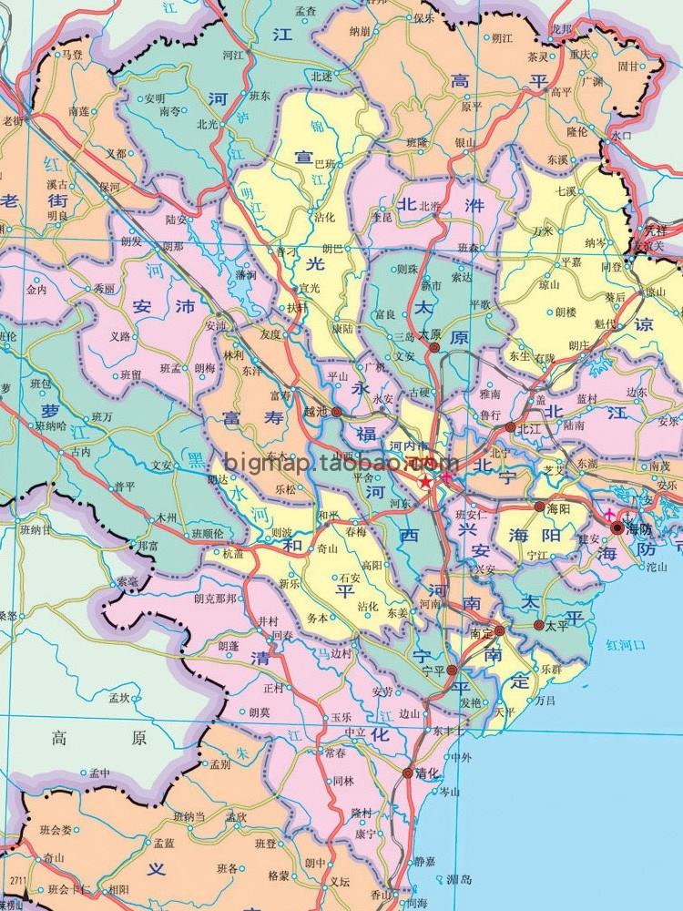 越南地图中文版 外贸公司工厂旅游公司旅行社自由行 限时五折